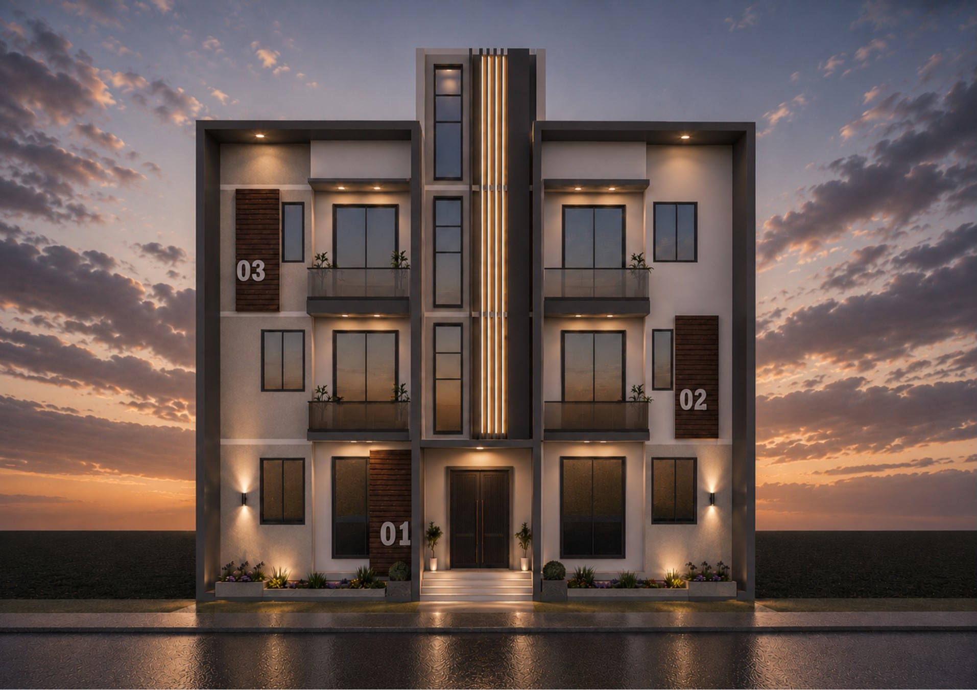 Townhomes — front facade